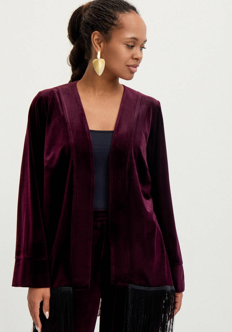 Кардиган с бахромой Мелани шир.  750, рис. 1