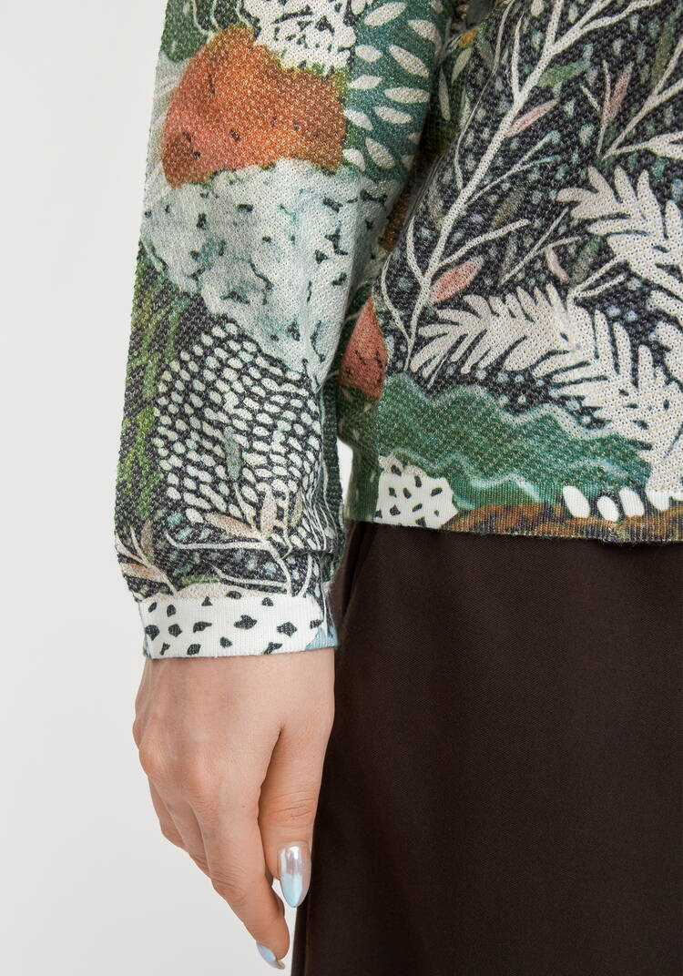 Джемпер с художественным рисунком Агата шир.  750, рис. 6