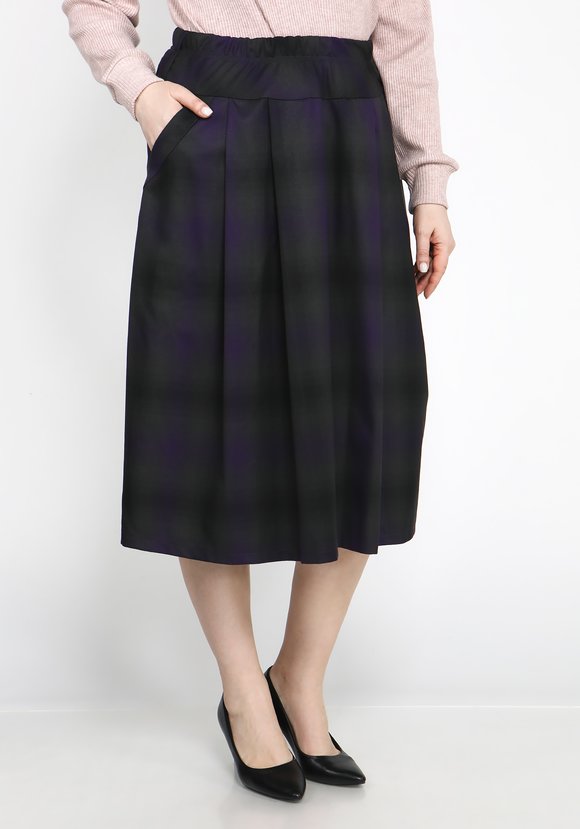 Юбка миди А-силуэта на кокетке купить со скидкой в интернет-магазине ...