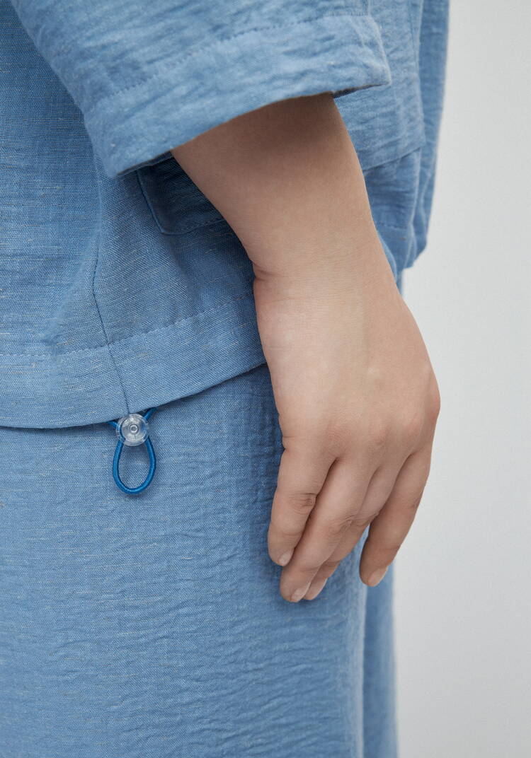 Пыльник изо льна на молнии шир.  750, рис. 16