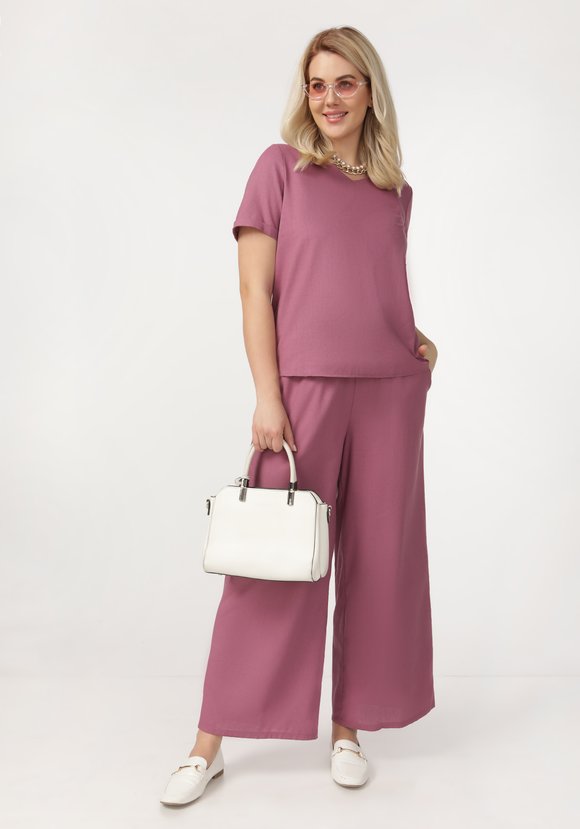 Брюки на резинке со шнурком шир.  580, рис. 3