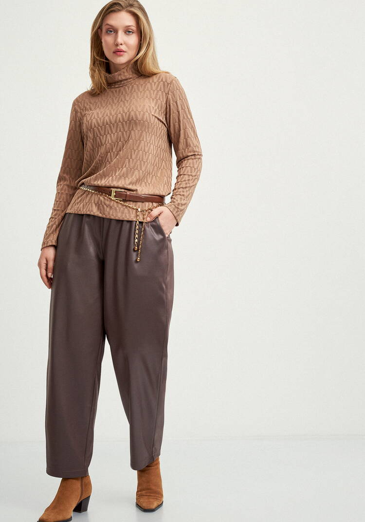 Водолазка с фактурным рисунком и воротом шир.  750, рис. 7