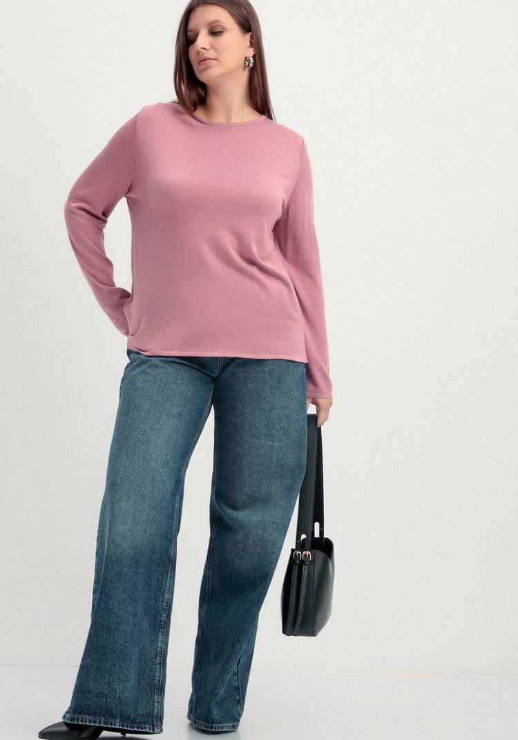 Джемпер базовый удлиненный шир.  750, рис. 40