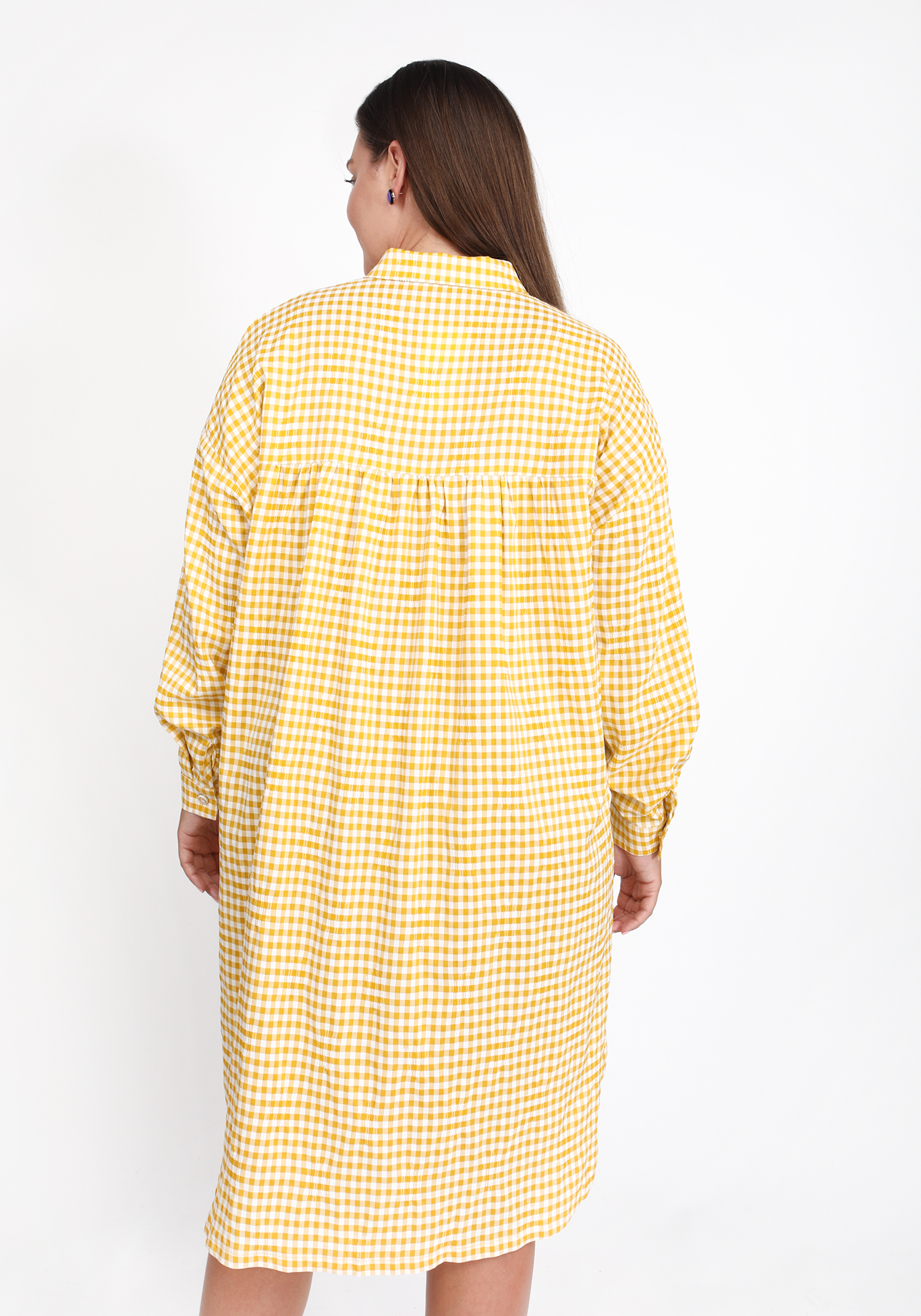 Рубашка удлиненная из хлопковой ткани Julia Weber, размер 56, цвет красный - фото 10