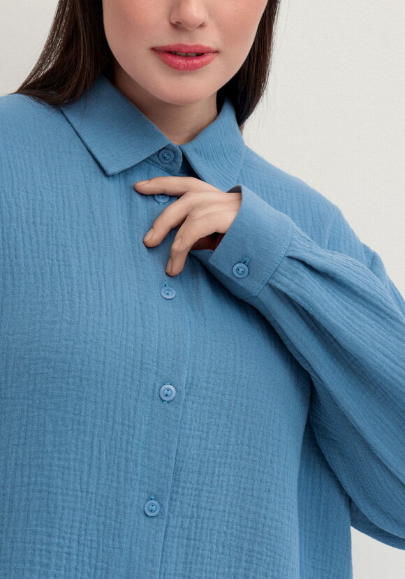 Рубашка муслиновая свободного кроя шир.  580, рис. 5