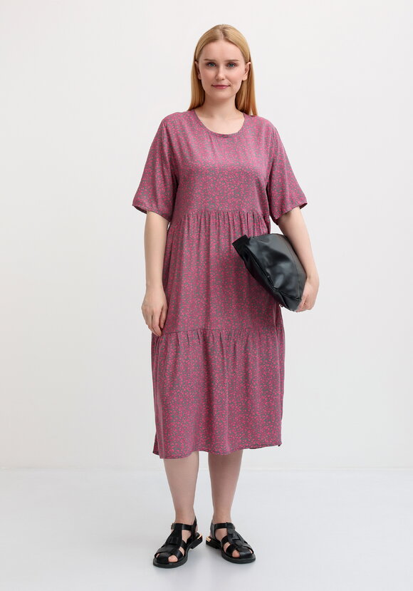 Платье свободное с короткими рукавами шир.  580, рис. 7