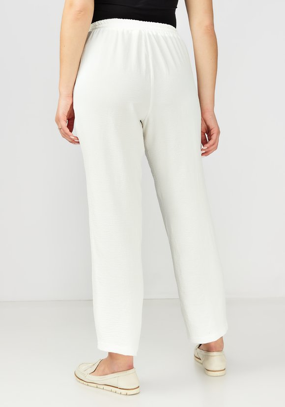 Брюки прямые от бедра с поясом на резинке шир.  580, рис. 23