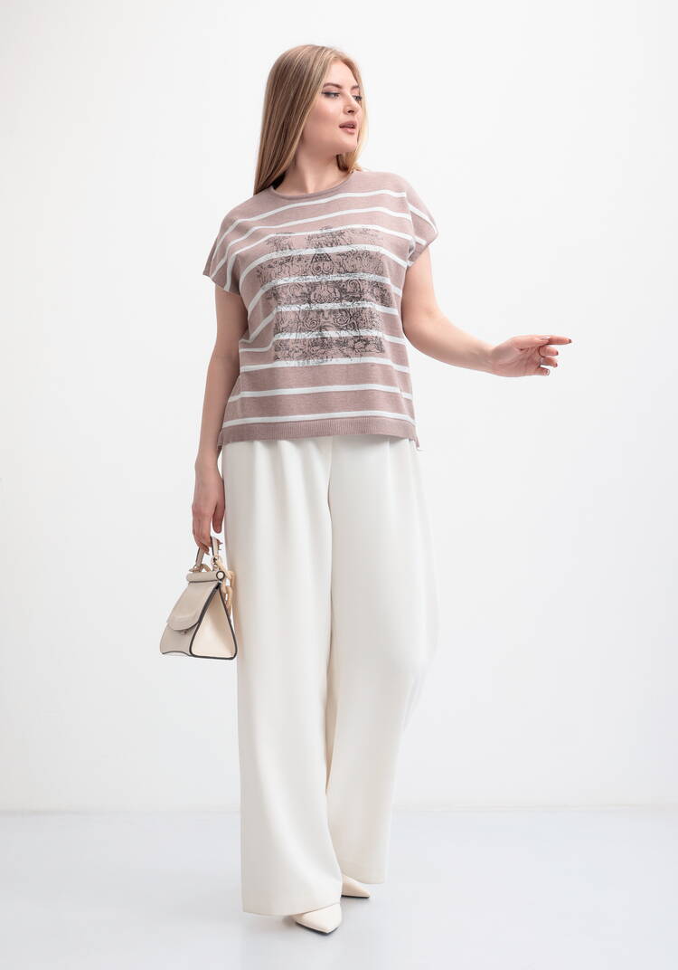 Блуза в полоску с рисунком шир.  750, рис. 12