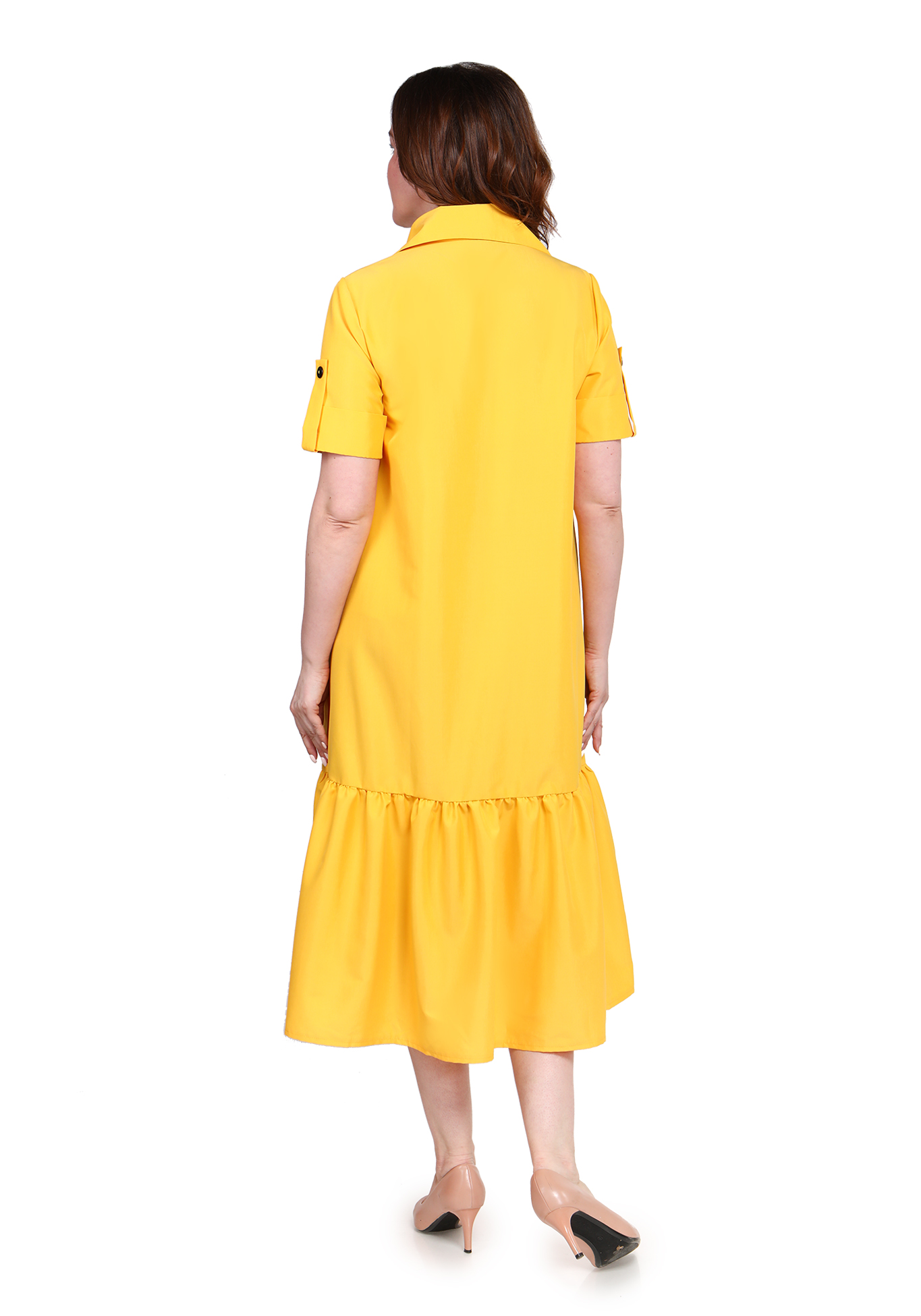 Платье "Стильное сафари" Victoria, размер 48, цвет жёлтый - фото 4