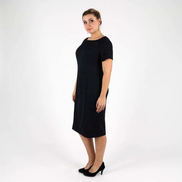 Платье-миди с коротким рукавом шир.  580, рис. 2