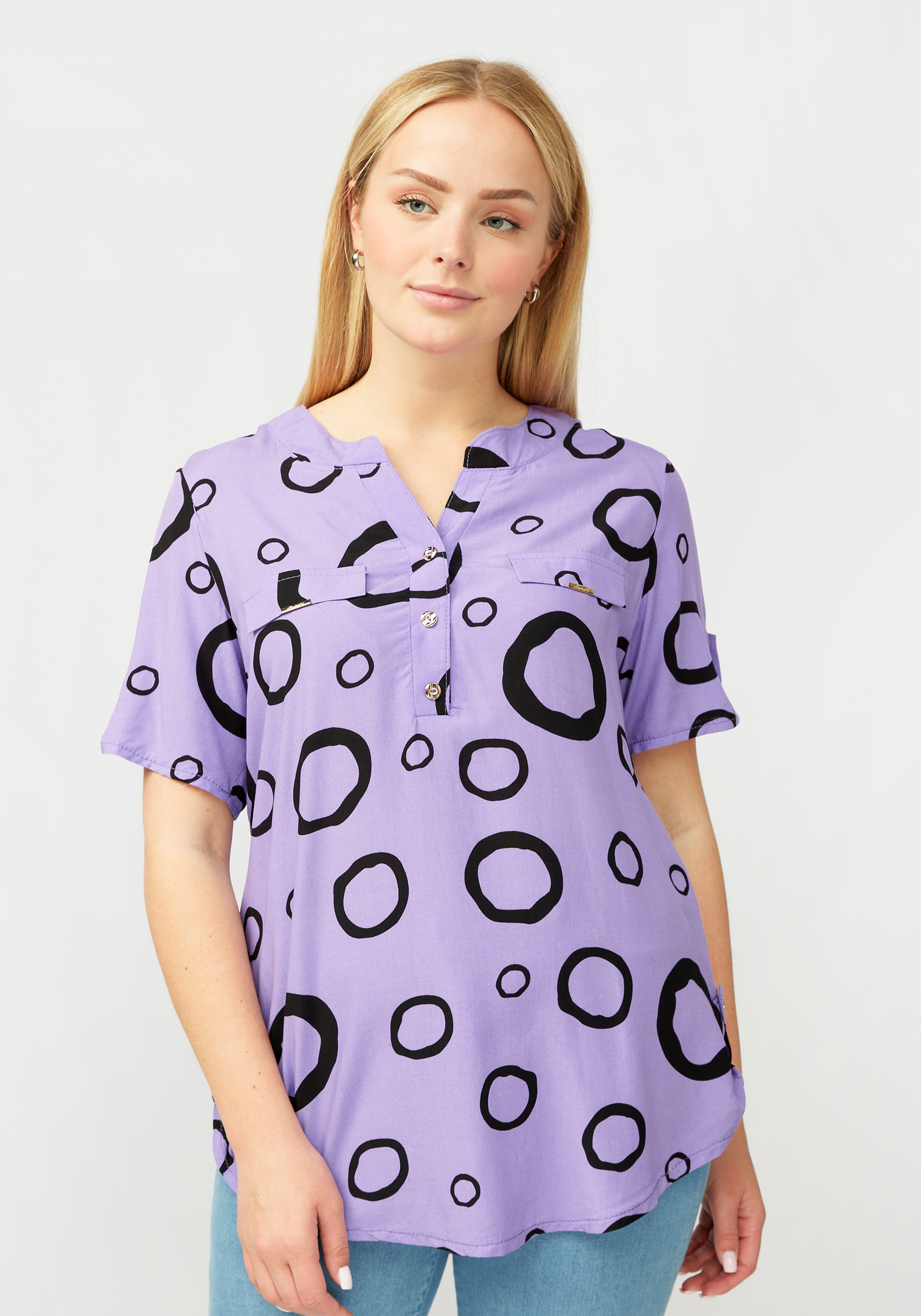 Рубашка женская "Элисон" Unit, цвет фиолетовый, размер 50 - фото 4