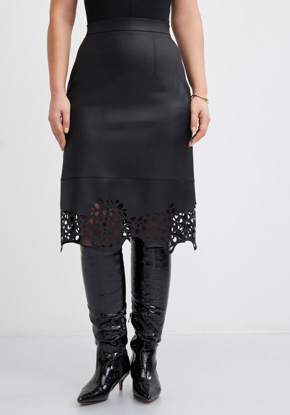 Юбка с ажурным рисунком шир.  580, рис. 9