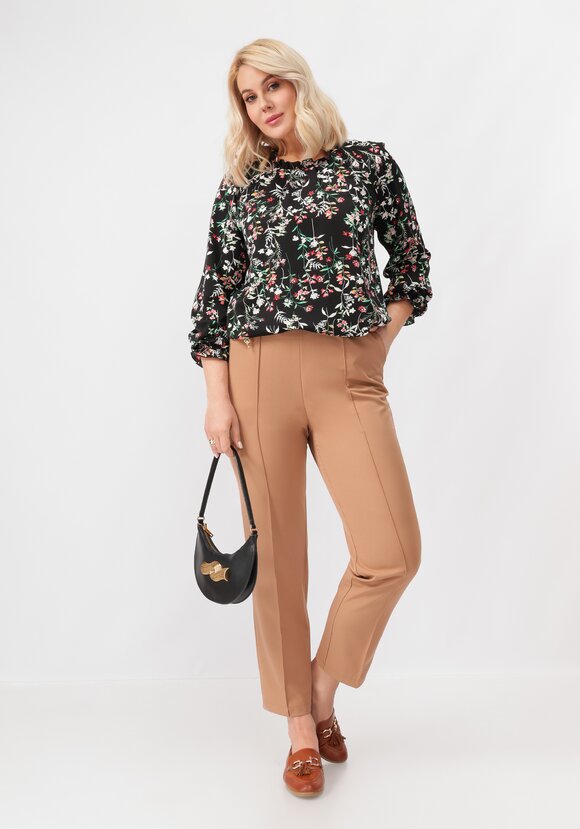 Брюки прямые с отсрочкой-стрелка шир.  580, рис. 8