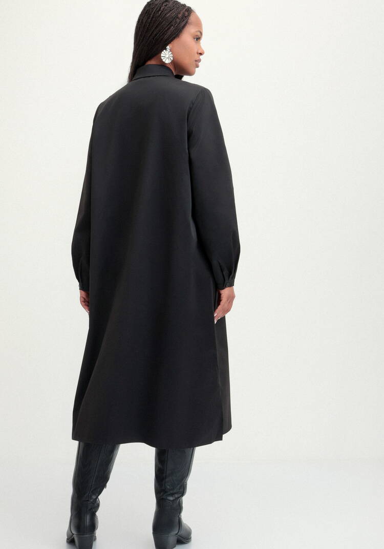 Платье рубашка с рюшей шир.  750, рис. 3