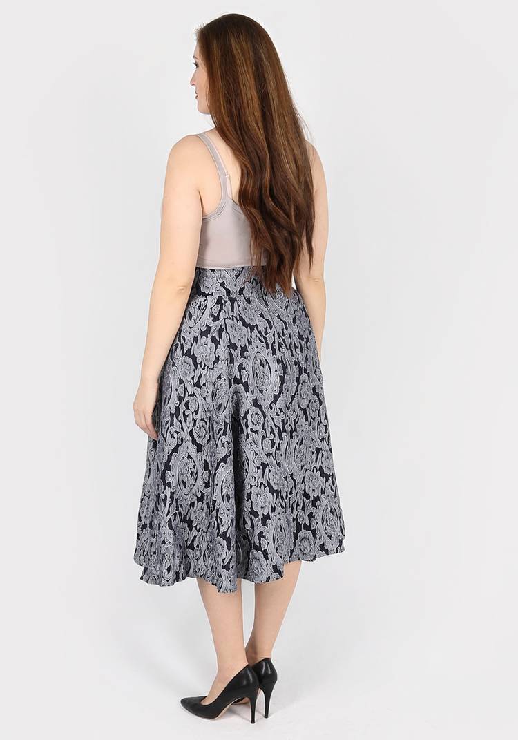 Юбка расклешенного кроя с узором шир.  750, рис. 5