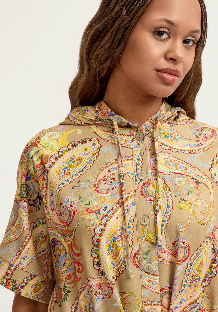 Платье изо льна с капюшоном шир.  750, рис. 7