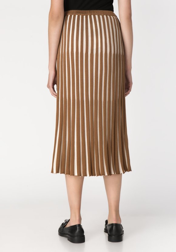 Юбка женская с контрастным плиссе шир.  580, рис. 8