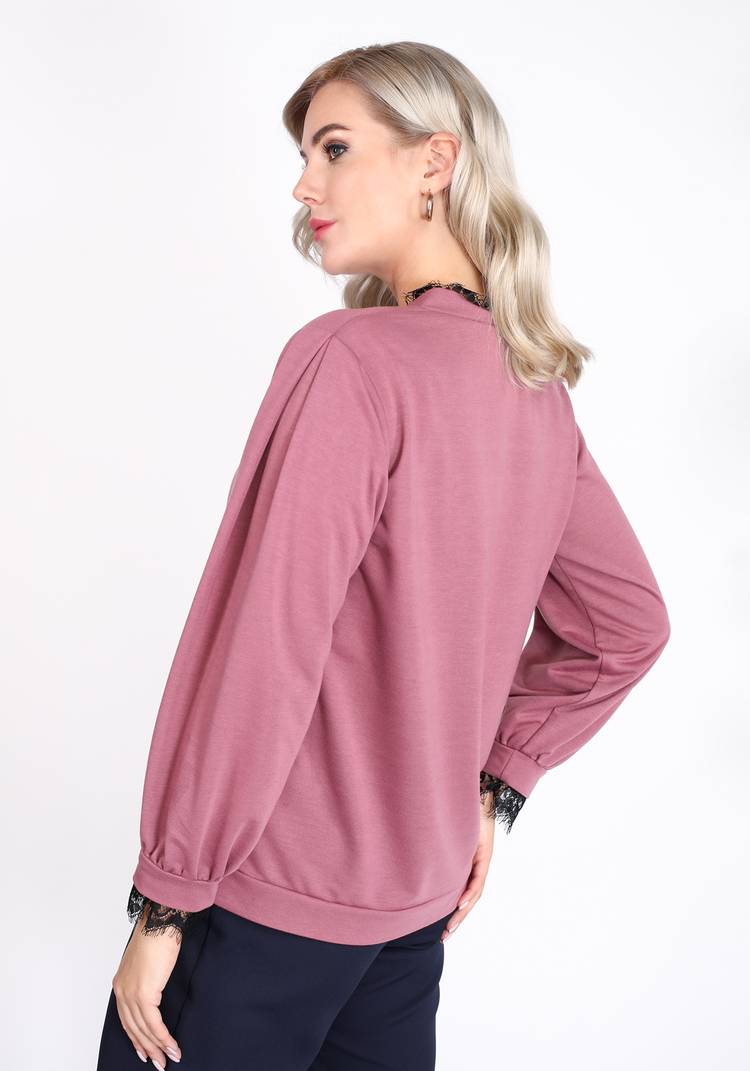 Джемпер с отделкой из кружева шир.  750, рис. 7