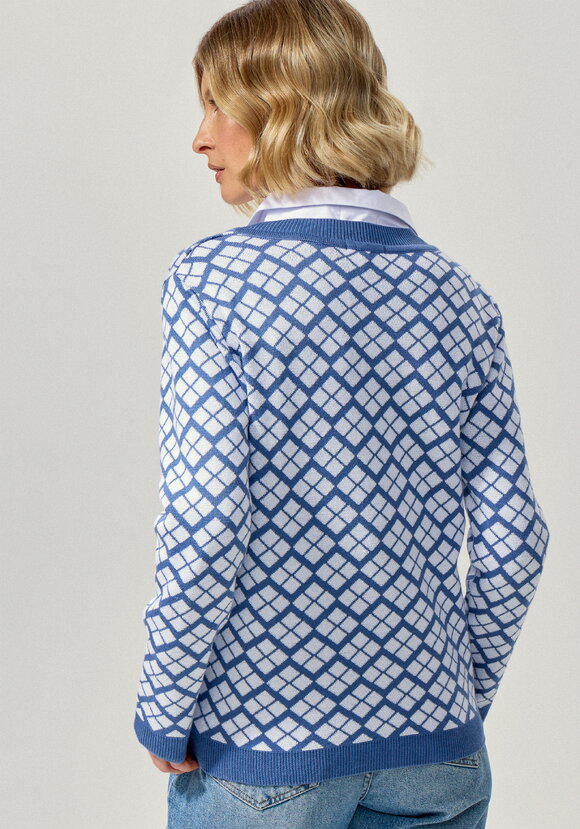 Джемпер женский с V-образным вырезом шир.  580, рис. 9