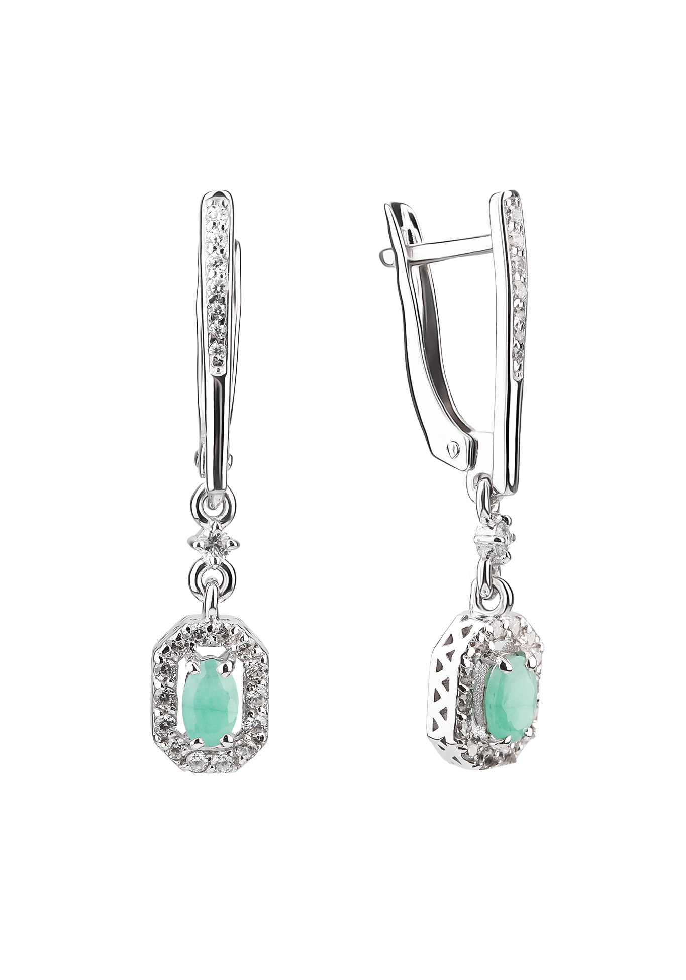 Серьги  серебряные "Джессика"