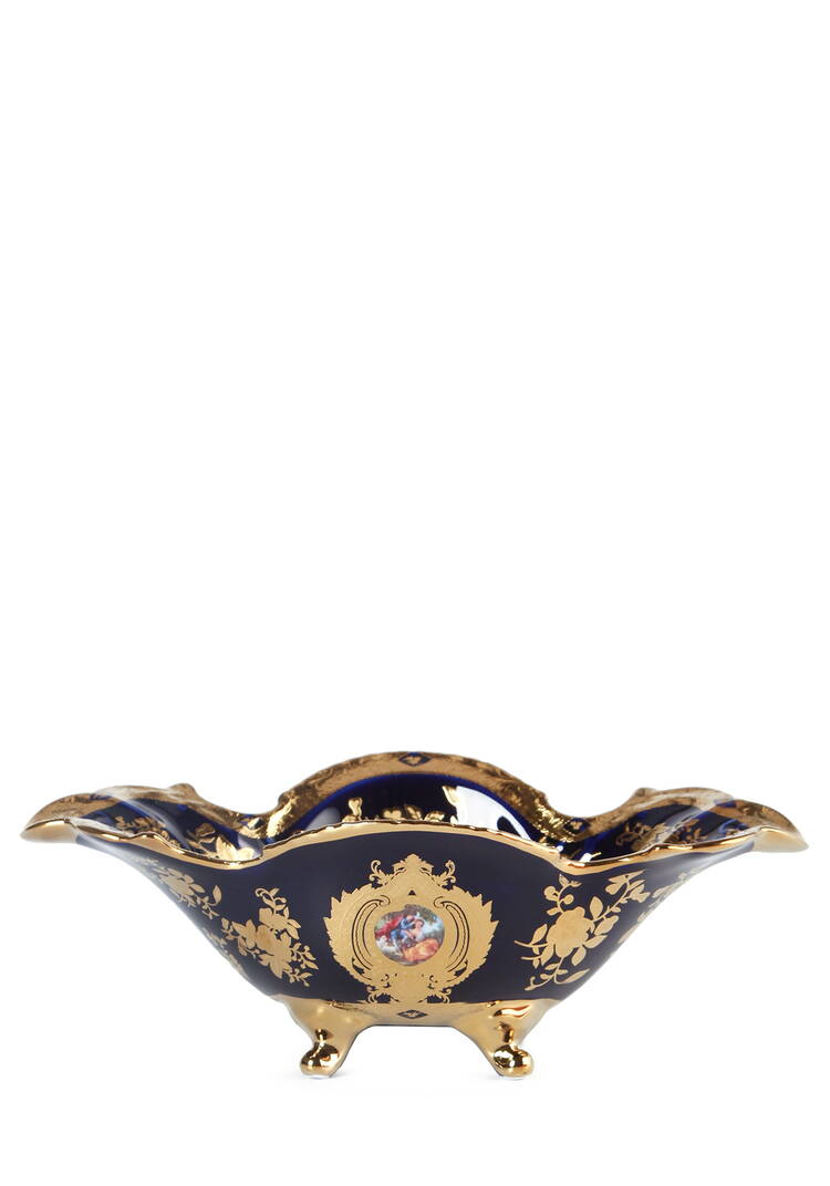 Фруктовница на ножках кобальтовая шир.  750, рис. 1