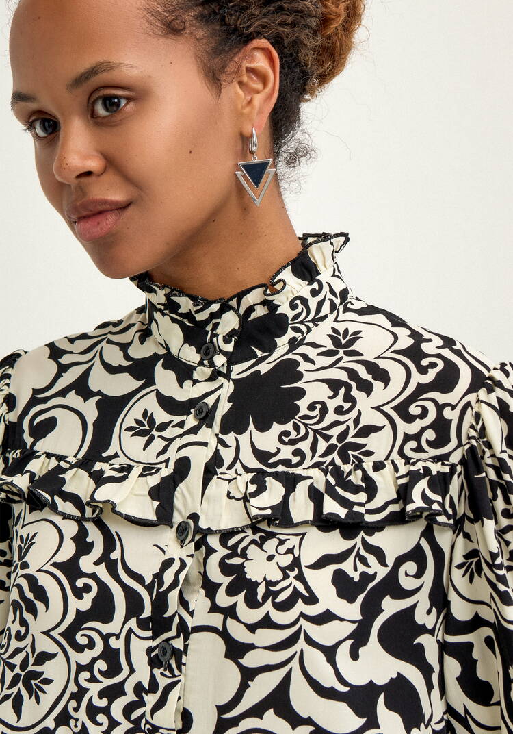 Платье с ярусами и обьёмным рукавом шир.  750, рис. 13