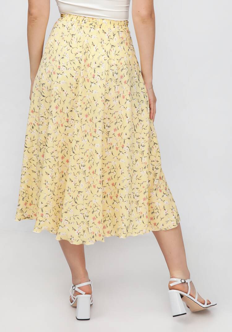 Комплект: блузат+юбка c цветочным принтом шир.  750, рис. 5