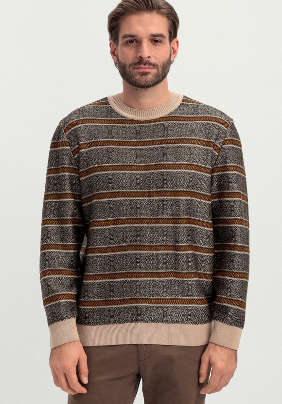 Джемпер в полоску с контрастными манжетами шир.  580, рис. 13