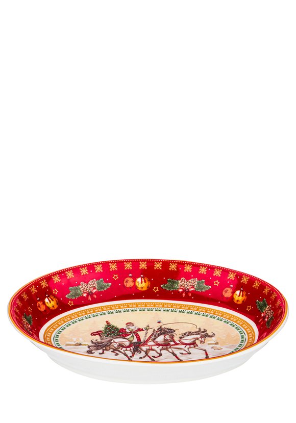 Блюдо овальное Новый Год! шир.  580, рис. 2