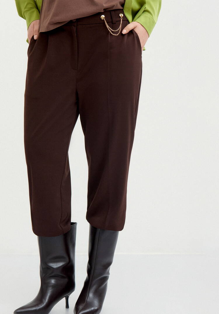 Брюки прямые с дeкором шир.  750, рис. 18