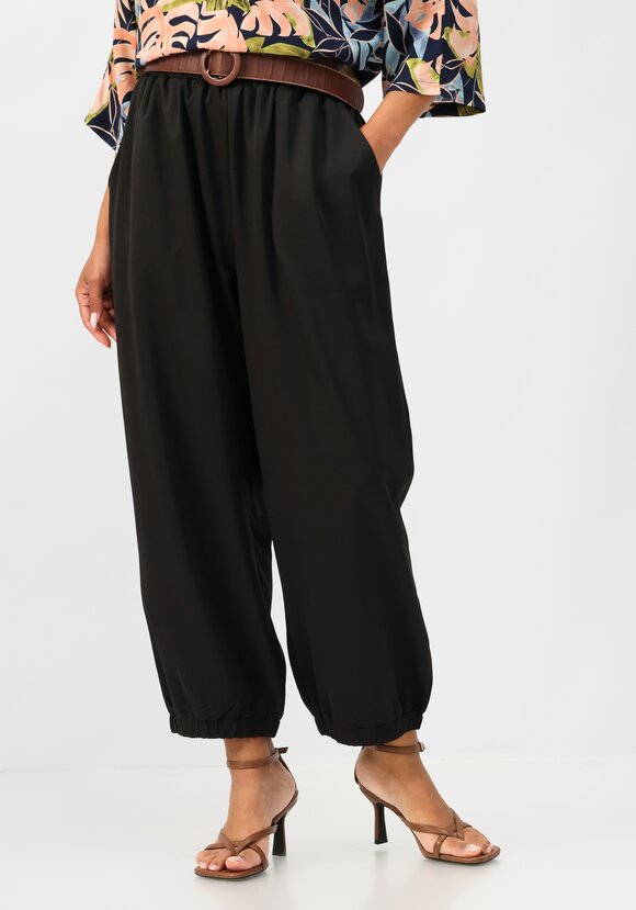 Брюки бананы на резинке с карманами шир.  580, рис. 1