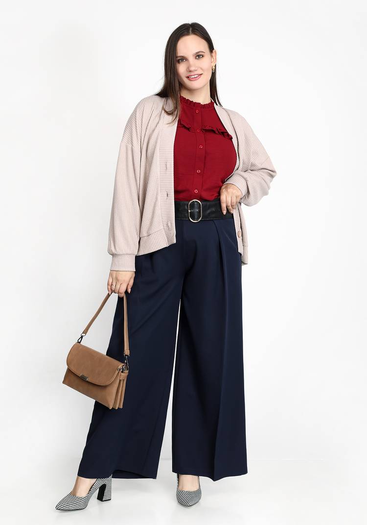 Блуза с объемными рукавами на манжетах шир.  750, рис. 12