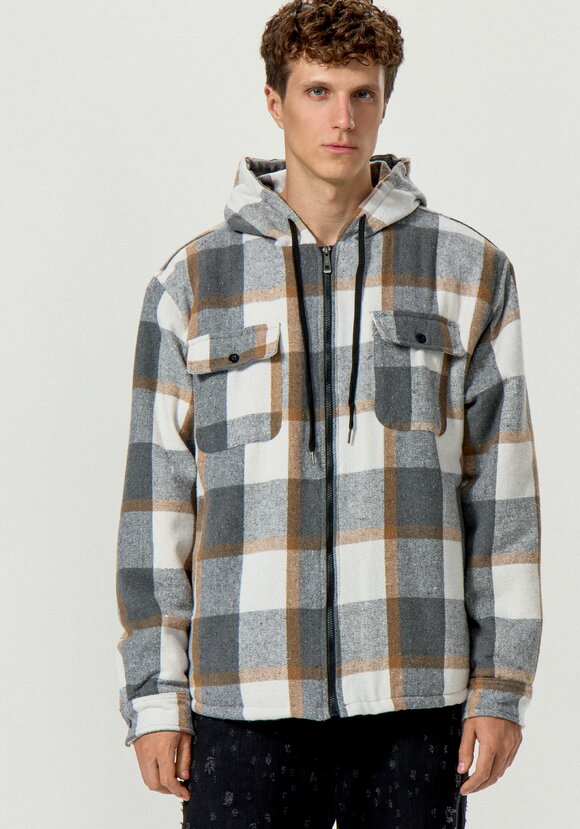 Рубашка с капюшоном и подкладом из шерпы шир.  580, рис. 40