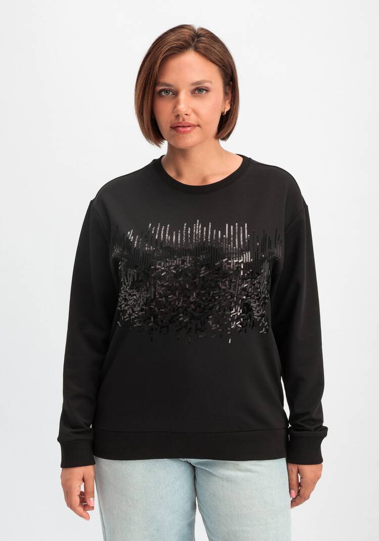 Свитшот с абстрактным рисунком из пайеток шир.  750, рис. 24