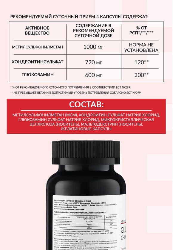 Глюкозамин Хондроитин МСМ шир.  580, рис. 6