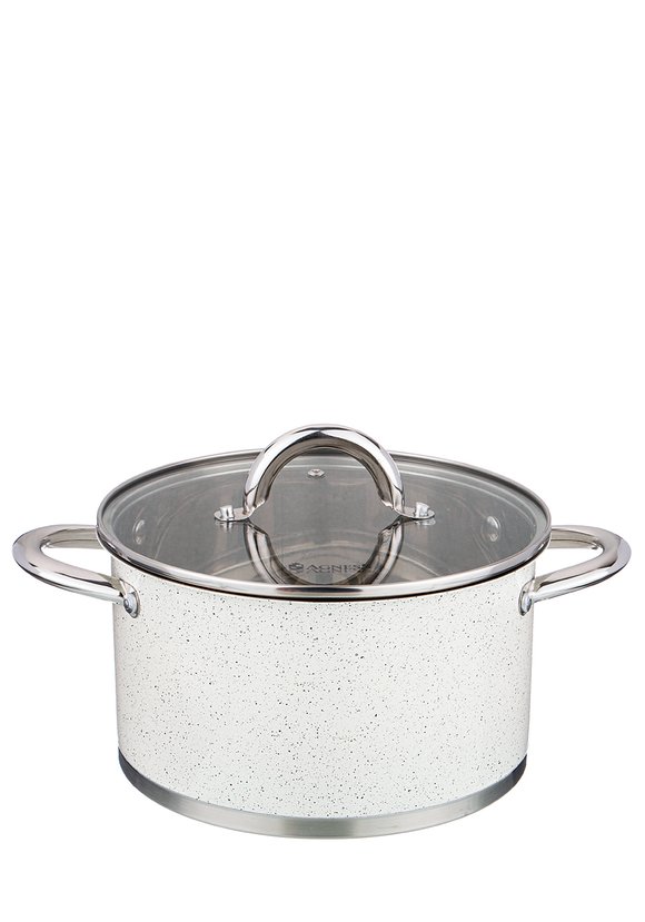 Кастрюля со стеклянной крышкой серия Мрамор шир.  580, рис. 12