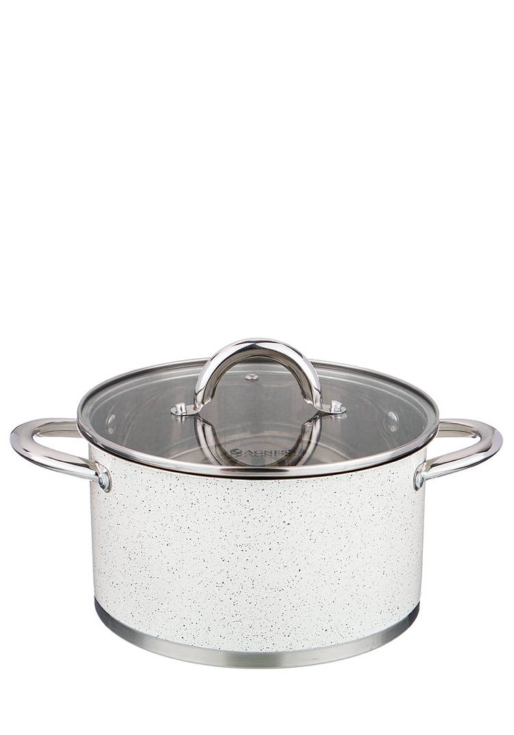 Кастрюля со стеклянной крышкой серия Мрамор шир.  750, рис. 12