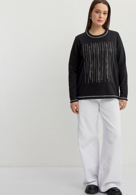 Лонгслив свободного кроя шир.  580, рис. 13