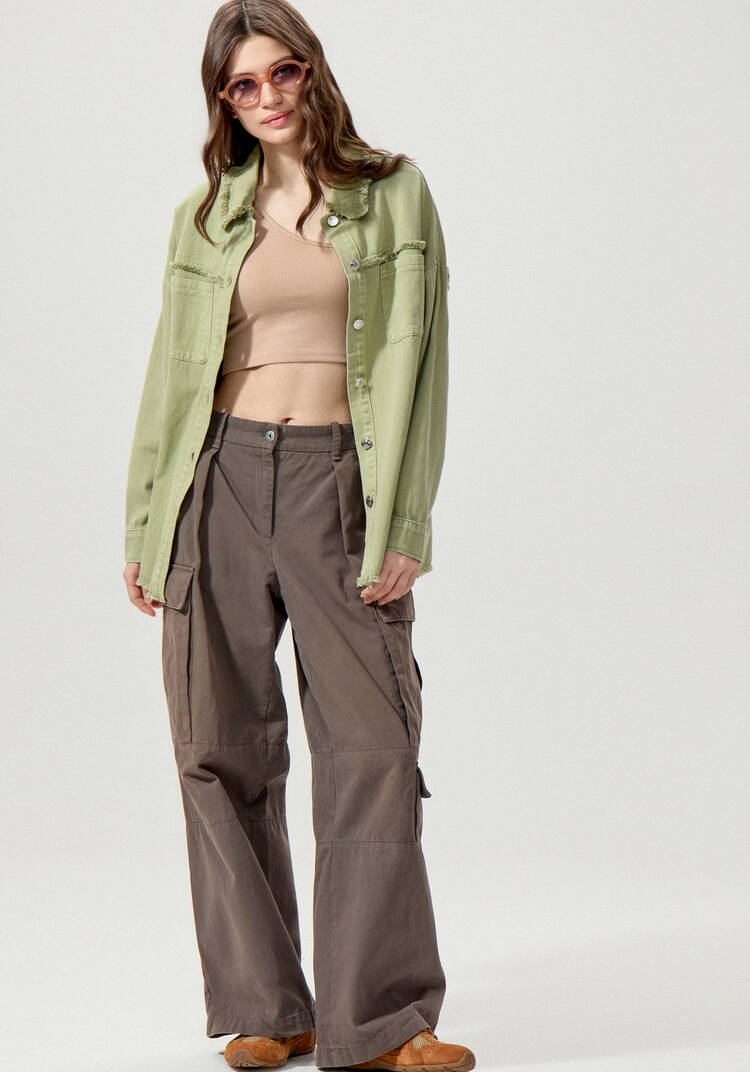 Джинсовая куртка с бахромой по краям шир.  750, рис. 18