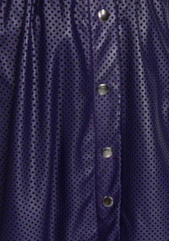 Юбка из перфорированной экокожи шир.  580, рис. 6