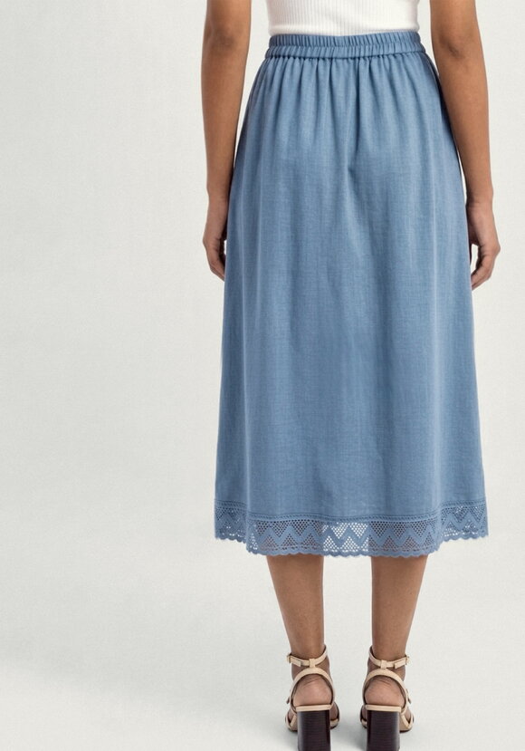 Юбка изо льна Магия кружева шир.  580, рис. 3