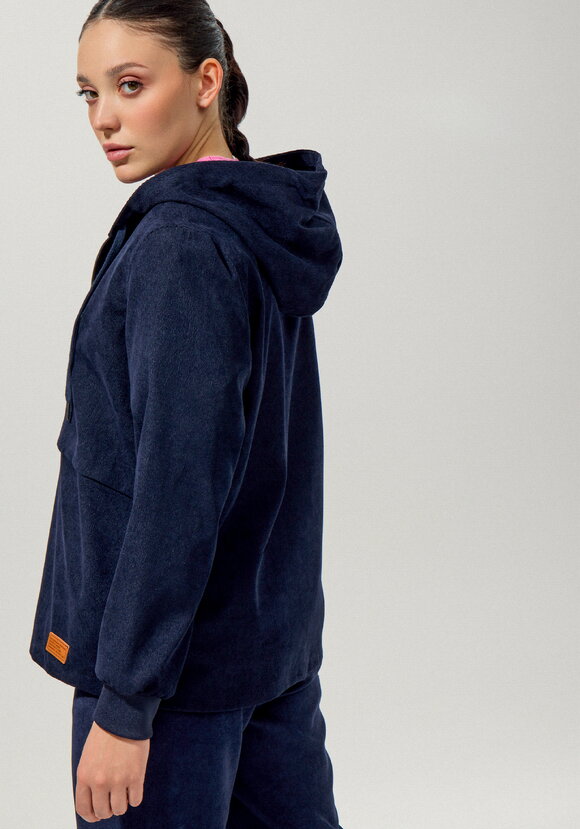 Толстовка вельветовая на молнии шир.  580, рис. 9