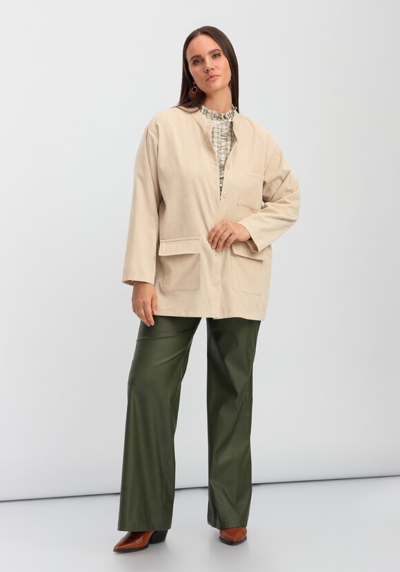 Рубашка оверсайз с воротником-стойкой шир.  580, рис. 26