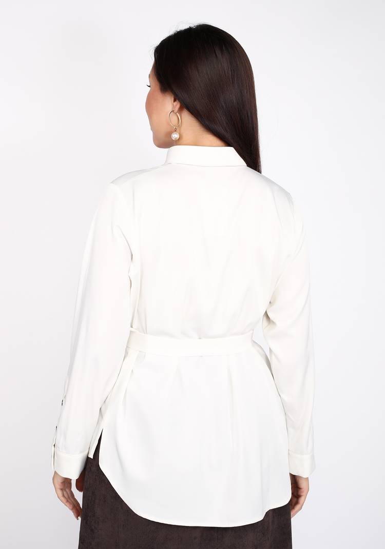 Рубашка классическая с поясом шир.  750, рис. 3