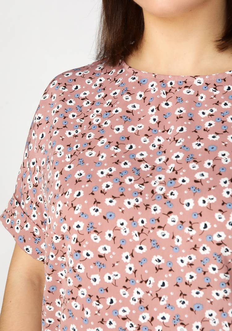 Блуза с цветочным принтом Оливия шир.  750, рис. 8