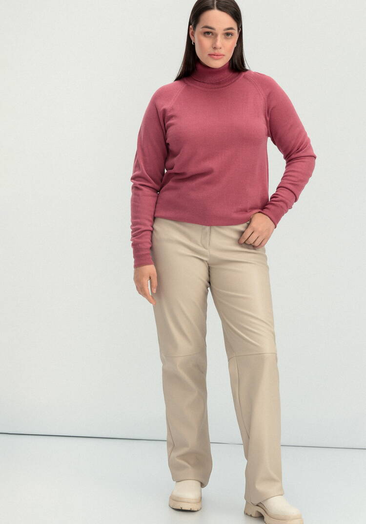 Джемпер прямого силуэта с высоким воротом шир.  750, рис. 10