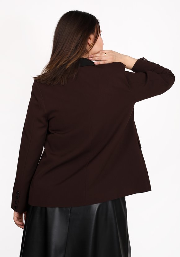 Жакет с контрастным воротом шир.  580, рис. 2