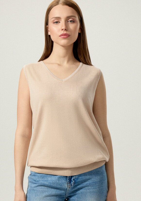 Топ с декором из метанити шир.  580, рис. 12