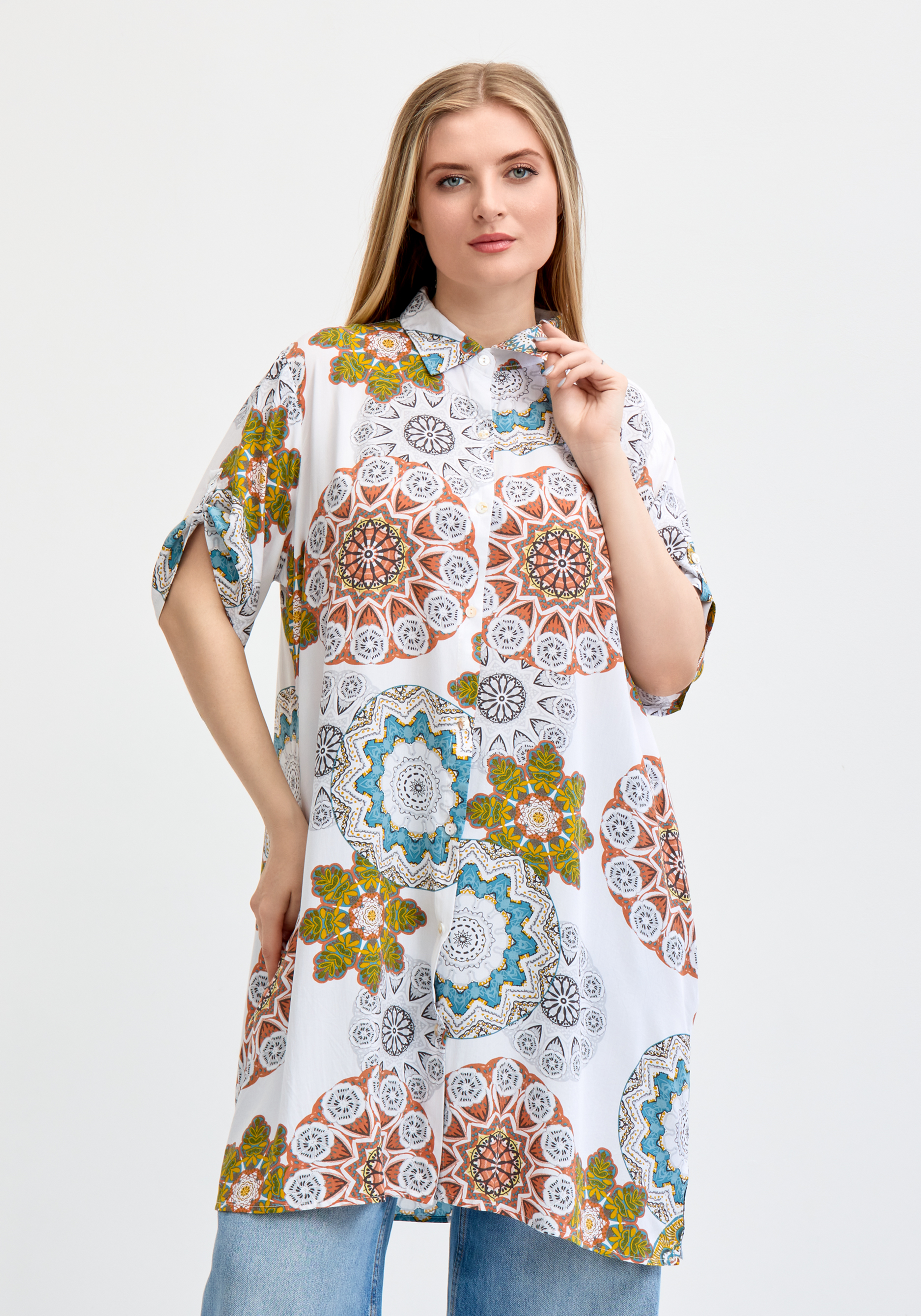 

Рубашка "Глитч", Белый