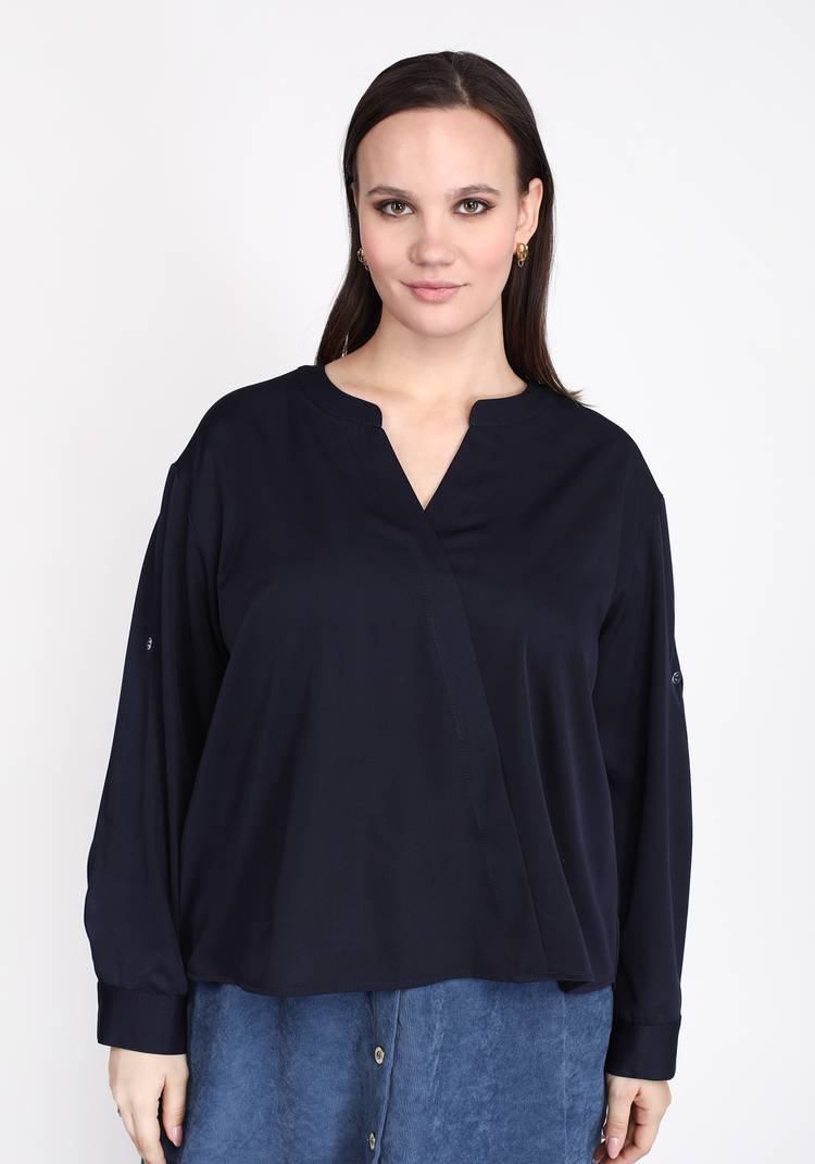 Блуза Приятная палитра шир.  750, рис. 20